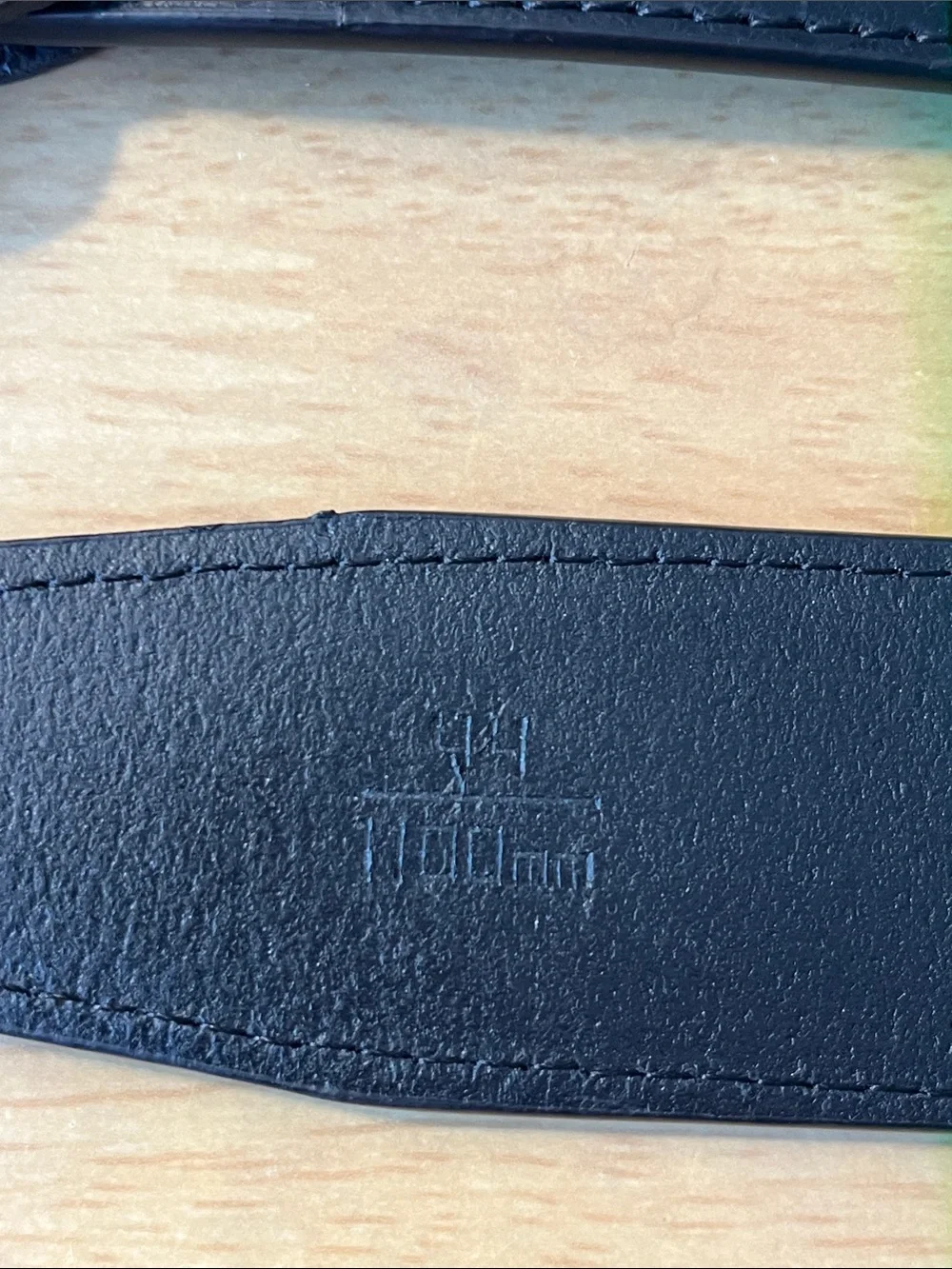 Classic Black Leather Men's Belt